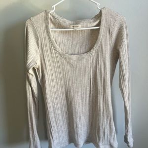 Madewell ribbed long sleeve shirt. Size small. Great condition!